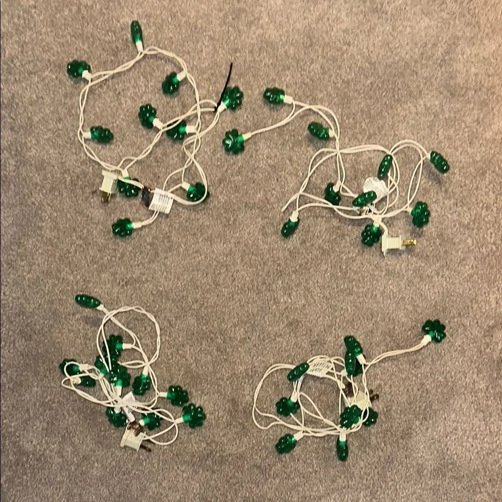 Mini Shamrock String Lights Set of Four!